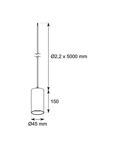 Lámpara colgante Spinne Tube 7W - Conalux - Lámpara tubular LED 2