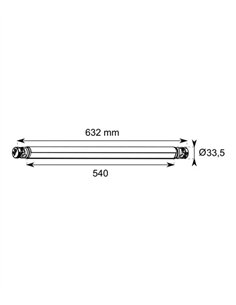 Luminaria lineal tubular Cosmos 2 - Conalux - Lámpara LED en blanco o negro