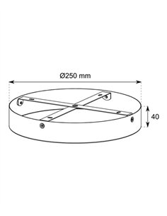 Base de montaje modelo Cosmos - Conalux 2