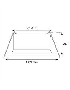 Lámpara empotrable 700 - Conalux - Downlight redondo GU10 2