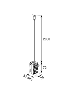 Accesorio de conexión lineal - Conalux - Apto para modelos 6017/6018/6019 2