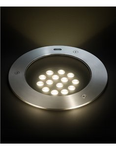 Foco empotrable de exterior Kiev - Conalux - Lámpara de suelo de aluminio, basculante