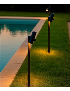 Baliza de exterior Asio - Conalux - Bolardo orientable en color negro