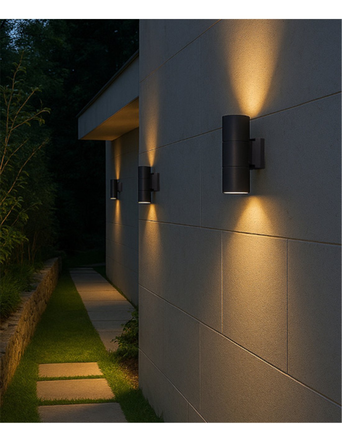 Aplique de pared de exterior 905 - Conalux - Lámpara con 2 luces, IP65 Aplique de pared de exterior 905 - Conalux - Lámpara con 2 luces, IP65