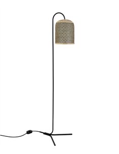 Lámpara de pie Pikul - PET Lamp - Diseño arco con pantalla de fibra natural 2