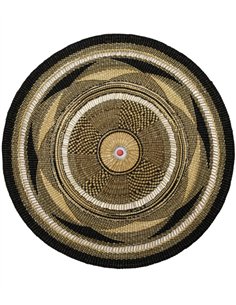 Lámpara colgante Gurunsi Single - PET Lamp - Pantalla de fibra natural “elephant grass”, lámpara artesanal 2