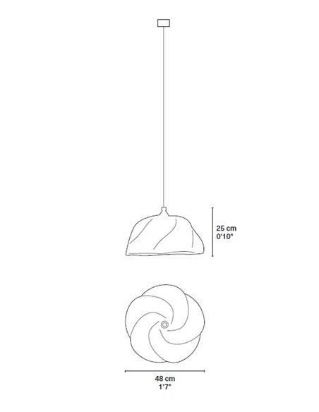 Lámpara colgante Bolgatanga Single S - PET Lamp - Pantalla de fibra natural “elephant grass” y botellas recicladas