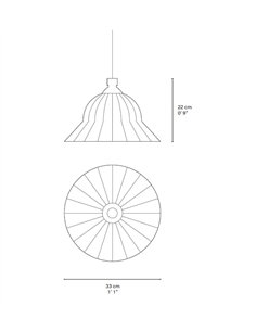 Lámpara colgante Eperara-Siapidara Single L-A - PET Lamp - Lámpara decorativa y artesanal 2