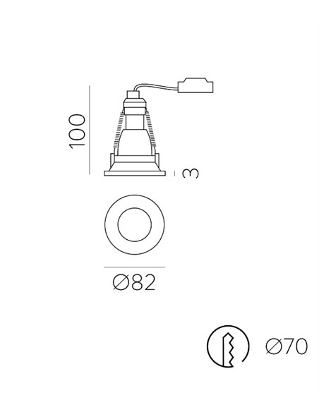 Foco Winka - ACB - Empotrable LED de Techo