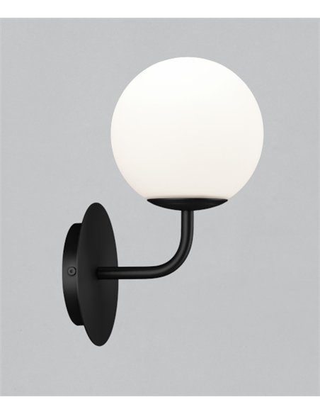 Aplique de pared Parma - ACB - Lámpara apta para baño, dorado o negro