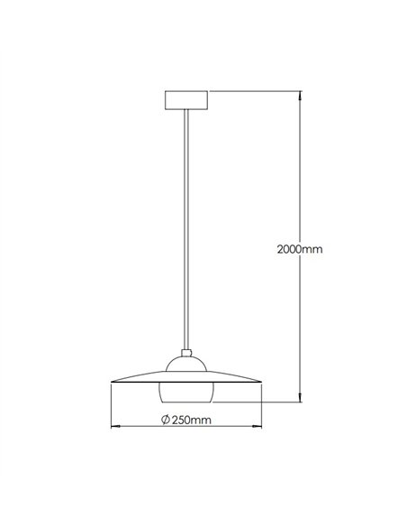 Lámpara colgante Txapela - Pedret Lighting - Lámpara de roble y latón satinado 