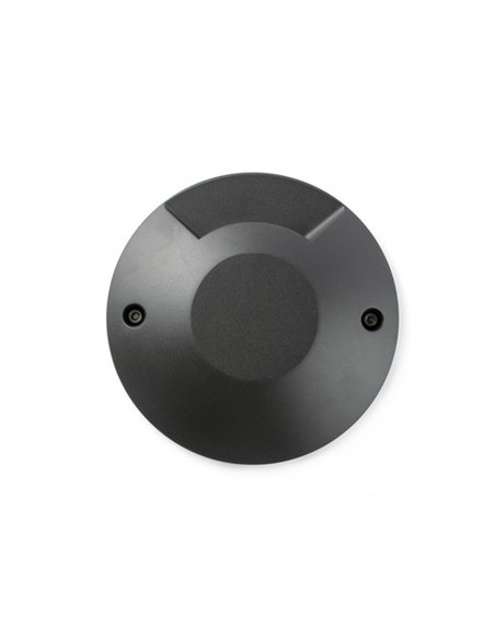 Lámpara de suelo de exterior Loth - Faro - Lámpara de aluminio negro, Ø 20 cm