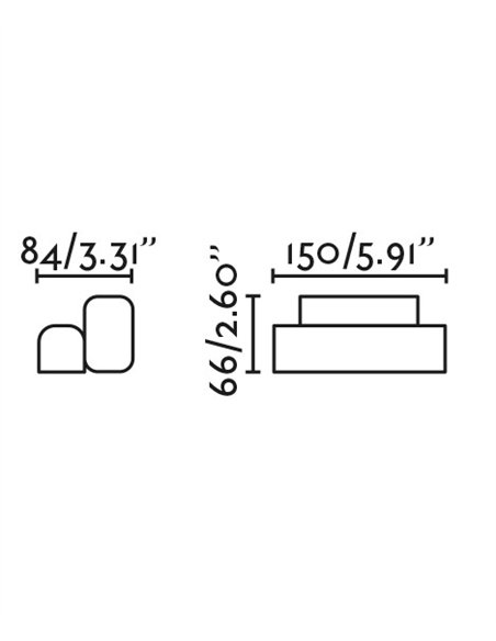 Aplique de pared Balic - Faro - Lámpara de exterior negra
