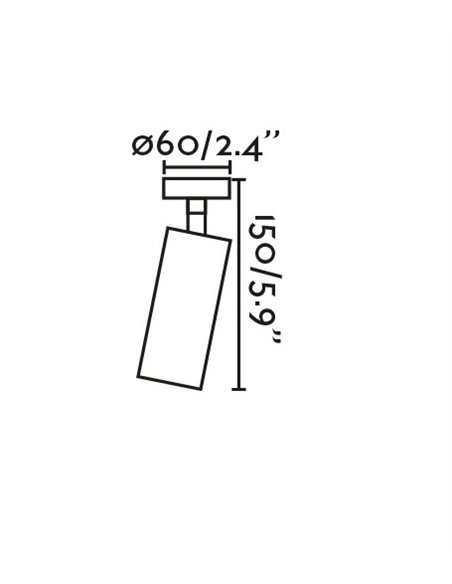 Proyector de techo Stan - Faro - Lámpara de techo orientable