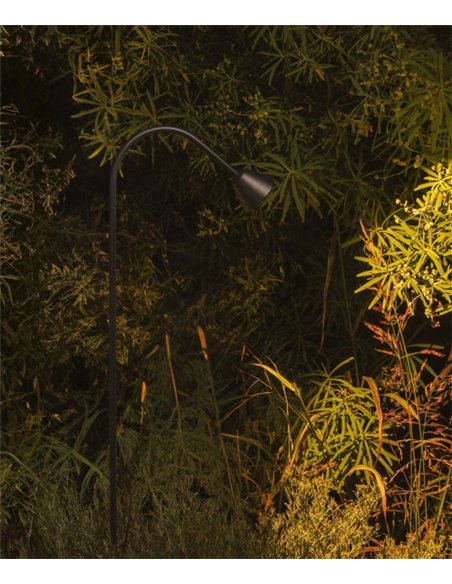 Baliza de exterior Lily - Faro - Lámpara moderna con brazo inclinado