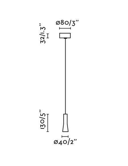 Lámpara colgante Nina - Faro - Lámpara minimalista LED