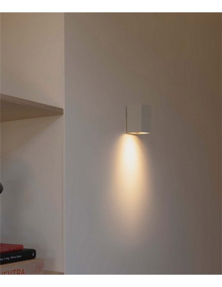 Aplique de pared Lune - Faro - Lámpara cuadrada blanca