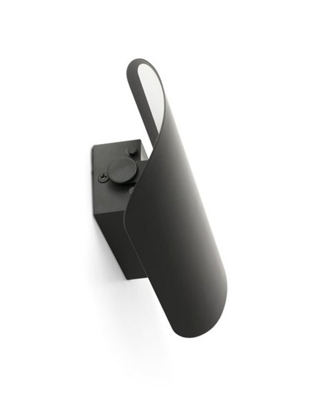 Aplique de pared Novo - Faro - Lámpara minimalista abatible en 3 posiciones