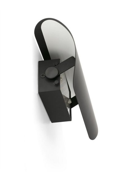 Aplique de pared Novo - Faro - Lámpara minimalista abatible en 3 posiciones