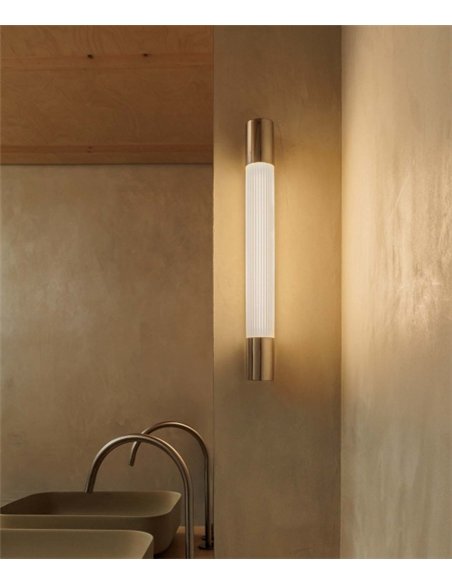 Aplique de pared Kiva - Faro - Lámpara para iluminar espejo de baño