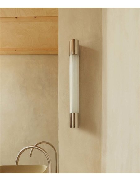 Aplique de pared Kiva - Faro - Lámpara para iluminar espejo de baño