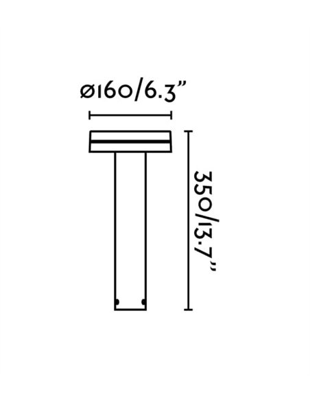 Baliza de exterior Espot - Faro - LED regulable, 35/60 cm