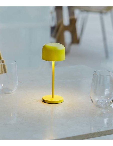 Lámpara de mesa portátil Mavis - Faro - Lámpara de exterior tátcil y regulable