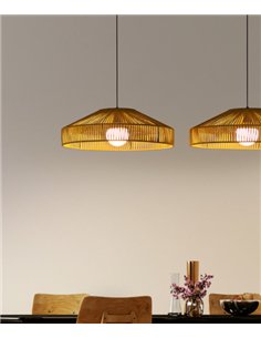 Lámpara colgante Olivia - Massmi - Lámpara decorativa de cuerda trenzada