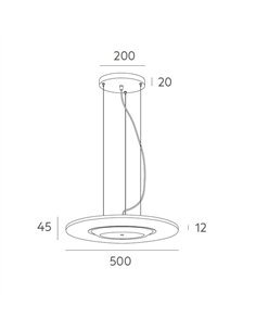 Lámpara colgante Lamuda - Massmi - Lámpara acústica con pantalla PET 2