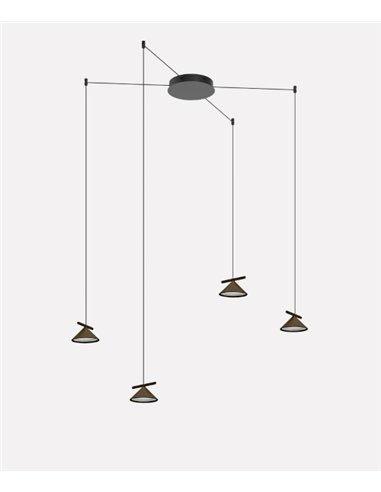 Lámpara colgante Belle Chandelier 02 - Nexia - Lámpara moderna con 4 luces