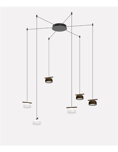 Lámpara colgante Belle Chandelier 04 - Nexia - Araña moderna con 6 luces