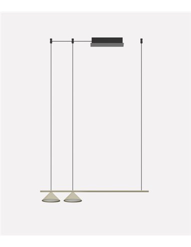 Lámpara colgante Belle Linear - Nexia - Diseño moderno lineal 