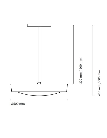 Lámpara colgante de carril 48V Plaf - Nexia - Pantalla plana