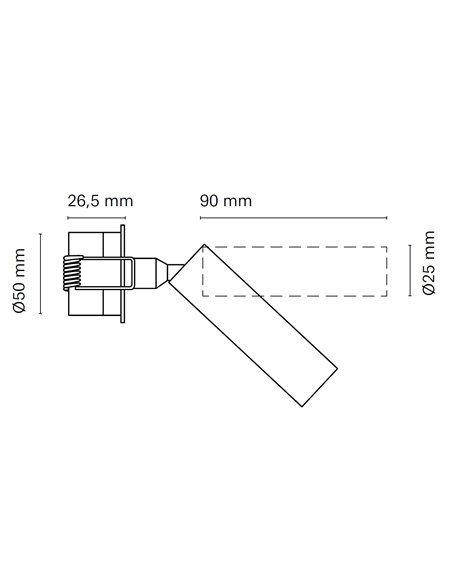 Aplique de pared Hipnos - Nexia - Lámpara de lectura orientable