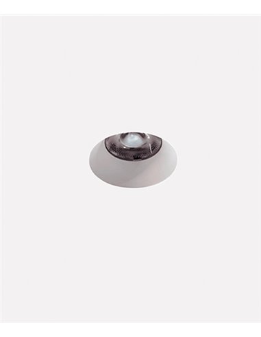 Foco de techo empotrable Tolva Mini Trimless - Nexia - Downlight sin marco, IP44, Ø 3.9 cm