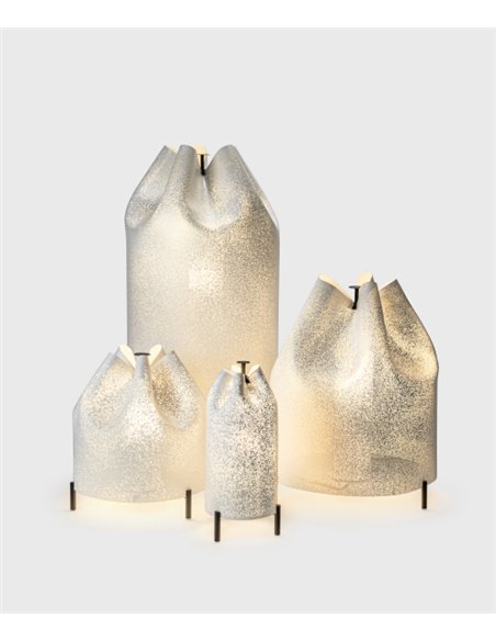 Lámpara de pie Agasallo - a-emotional light - Lámpara decorativa de malla de acero inoxidable