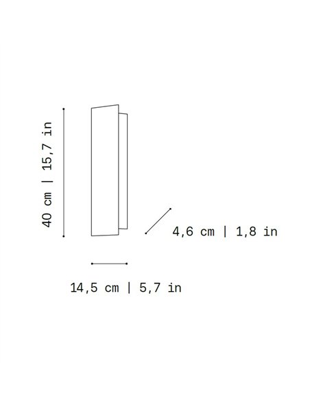 Aplique de pared Umbra - a-emotional light - Diseño lineal en 3 tamaños