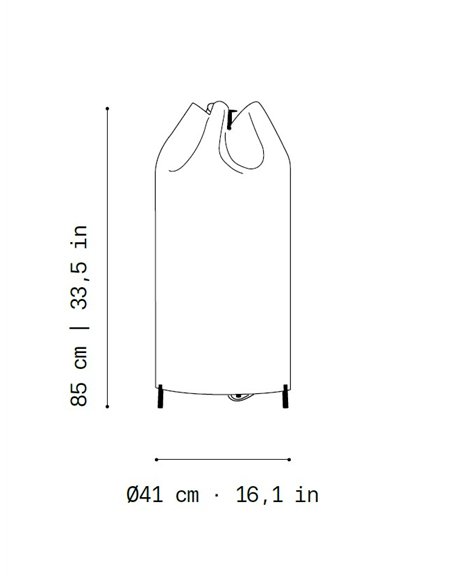 Lámpara de pie Agasallo - a-emotional light - Lámpara decorativa de malla de acero inoxidable