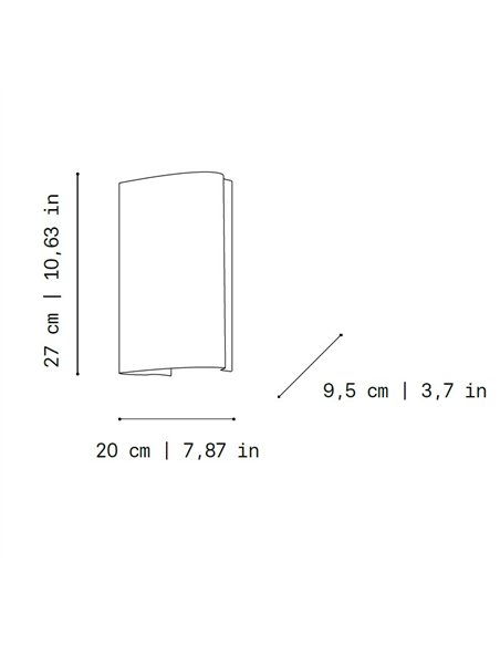 Aplique de pared Lisa - a-emotional light - Lámpara decorativa en 2 tamaños