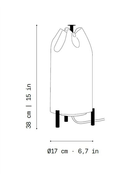 Lámpara de mesa Agasallo - a-emotional light - Diseño decorativo en 3 tamaños