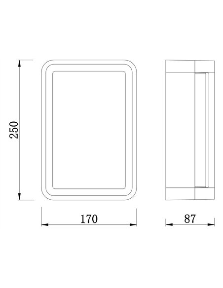 Lámpara de pared/techo Alhambra - Iberlamp - Lámpara de exterior antracita 