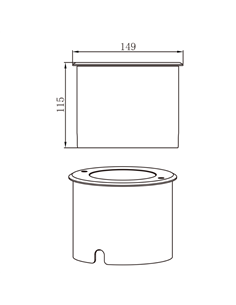 Lámpara empotrable de suelo Niza - Iberlamp - Lámpara de exterior antracita 2