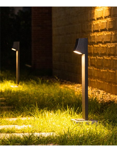 Baliza de exterior Slide - Iberlamp - Lámpara de exterior antracita