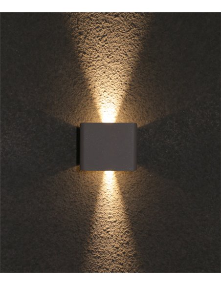 Aplique de exterior Zerouno - Iberlamp - Diseño moderno antracita