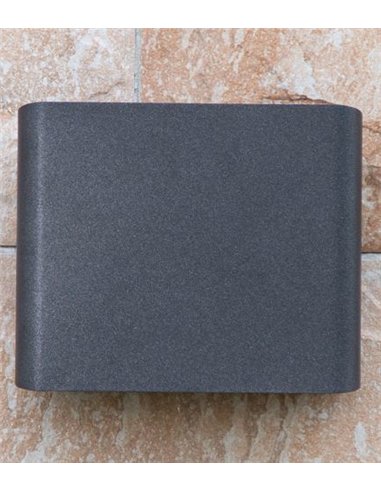 Aplique de exterior Zerouno - Iberlamp - Diseño moderno antracita