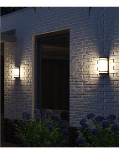 Aplique de exterior Pull - Iberlamp - Lámpara antracita, IP54