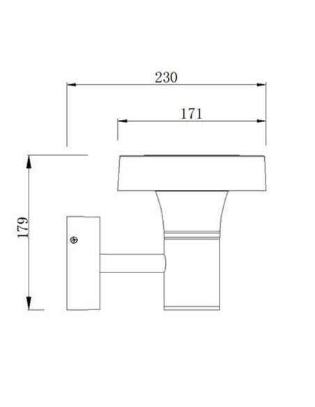 Aplique de pared Nevada - Iberlamp - Lámpara LED de aluminio antracita