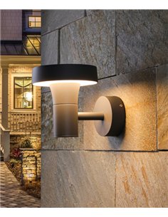 Aplique de pared Nevada - Iberlamp - Lámpara LED de aluminio antracita