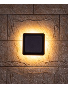 Lámpara de pared Ova - Iberlamp - Aplique de exterior antracita