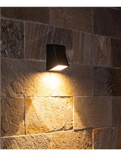 Aplique de pared Slide - Iberlamp - Lámpara de exterior antracita